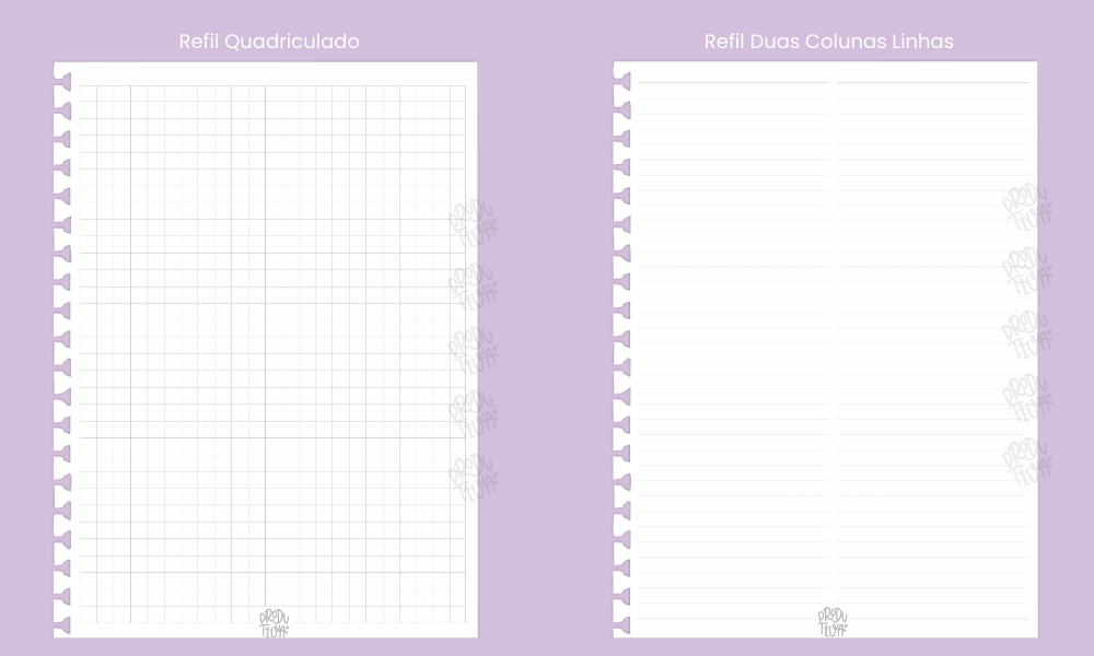 Refil para caderno reposicionável - modelo 1